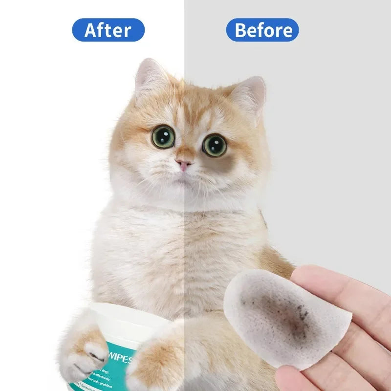 Pet Eye Wipes – Tear Stain Remover & Gentle Cleaning for Dogs & Cats