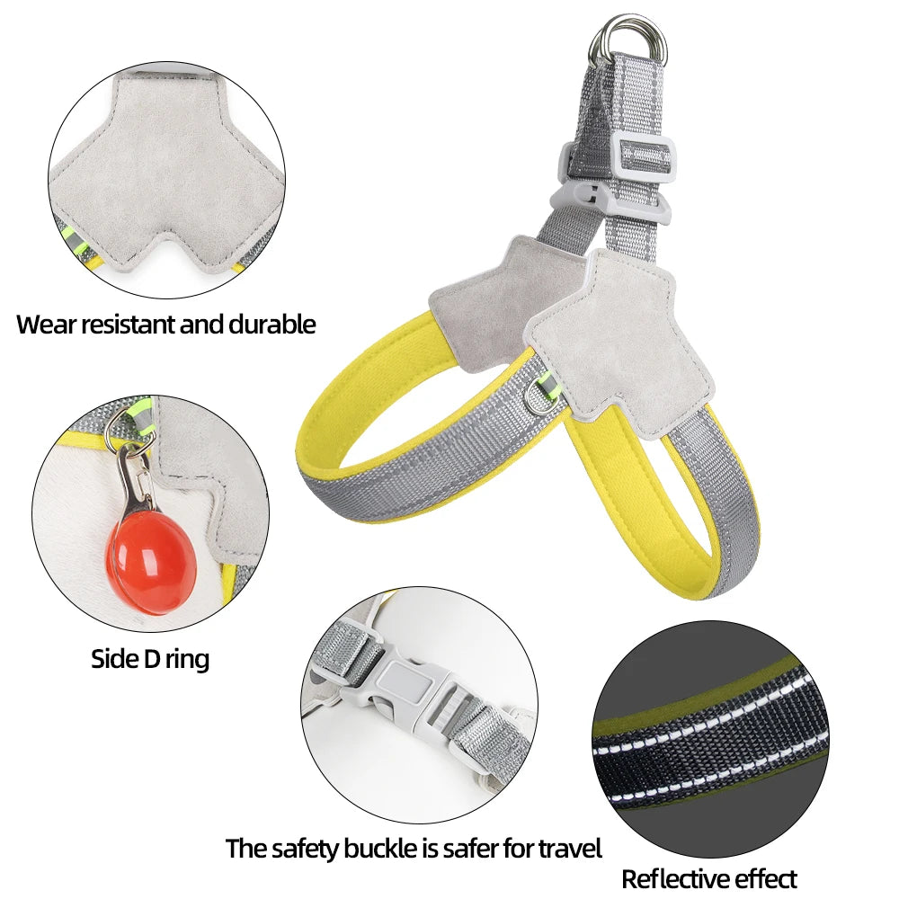 Reflective No-Pull Pet Harness – Small Dog & Cat Vest Strap