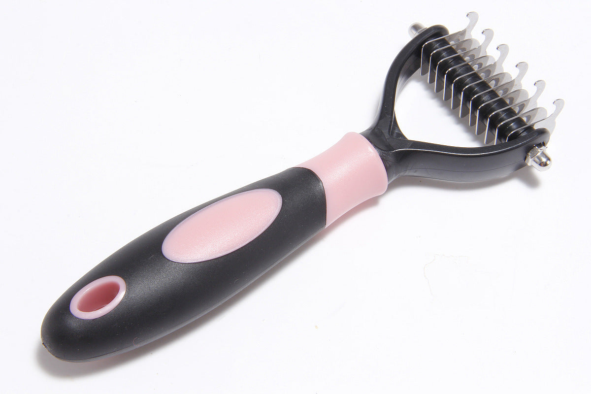 Pet Dematting & Hair Removal Comb – Grooming Tool for Dogs & Cats