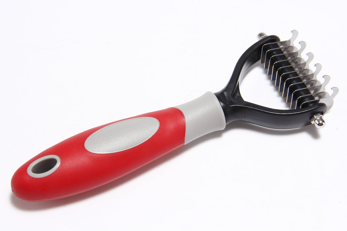 Pet Dematting & Hair Removal Comb – Grooming Tool for Dogs & Cats