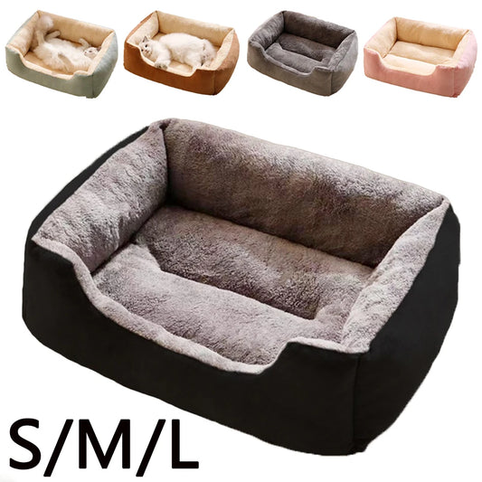 Cozy Pet Bed Basket – Soft Cushion for Cats & Small Dogs