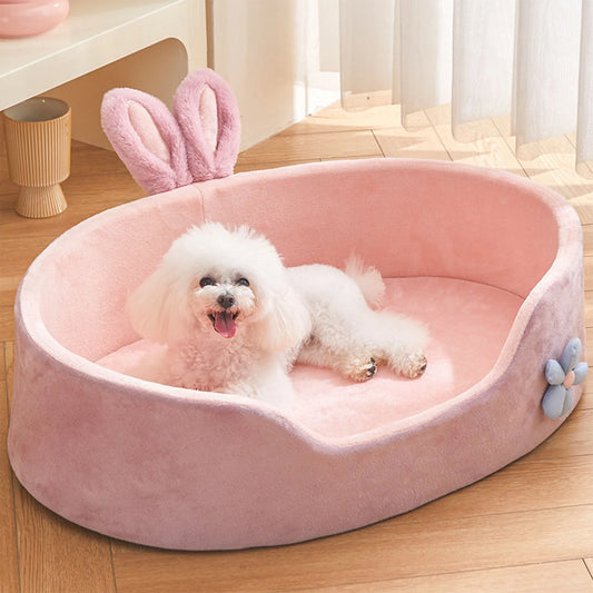 Detachable Soft Pet Bed – All-Season Washable Dog & Cat Bed
