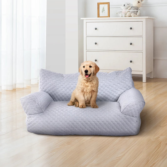 Cooling Pet Sofa Bed – Ice Silk Summer Lounger for Cats & Dogs