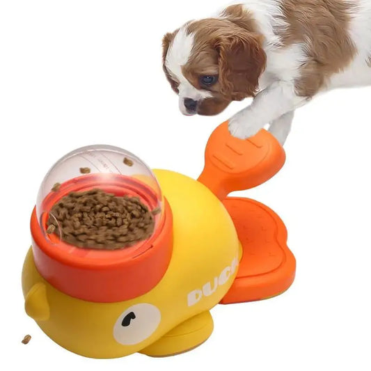 Duck-Shaped Interactive Feeder – Cat & Dog Puzzle Treat Dispenser