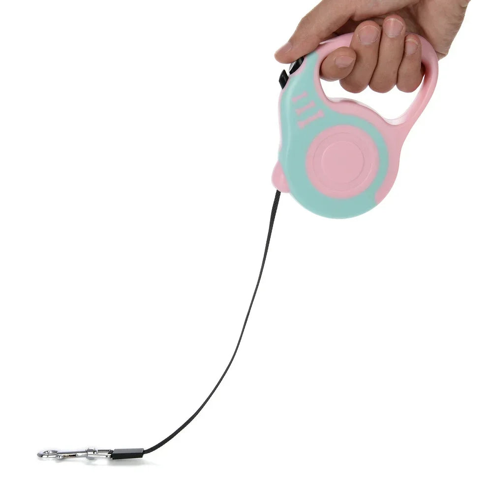 3/5m Dog Leash Automatic Retractable Nylon Traction Extension Rope Puppy Walking Pet Supplies Roulette Leashes for Small Dogs