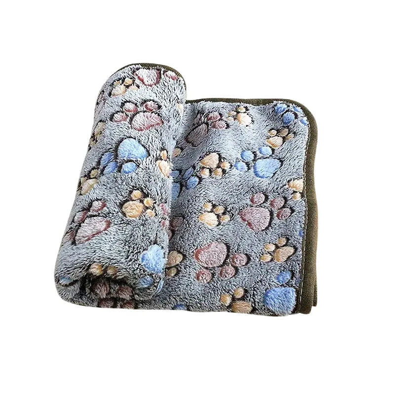 Soft Fluffy Pet Blanket – Warm Cartoon Mat for Cats & Dogs
